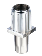 Nivelador de pata de ZINC en la parte superior y SS en la parte inferior para tubo cuadrado de 1.1/2in