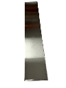 [Frente_inox_0.15x1.80m] Frente para division de baño en acero inoxidable (15 cm)