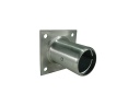Conector con platina en acero inoxidable de pata de mesa con tablero para tubo 1.5/8in