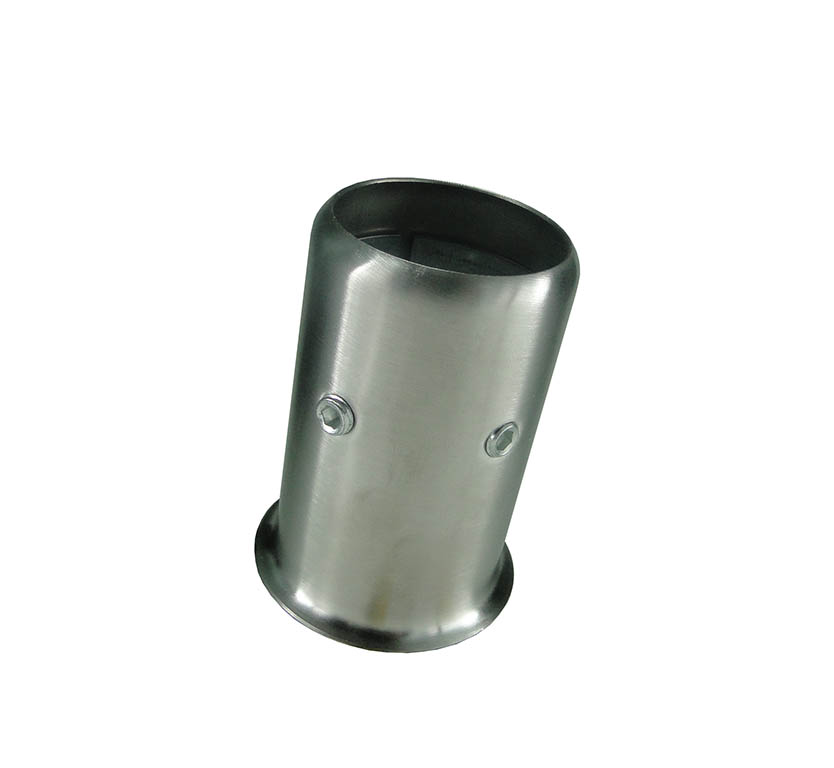 Conector en acero inoxidable de pata de mesa con tablero para tubo 1.5/8in