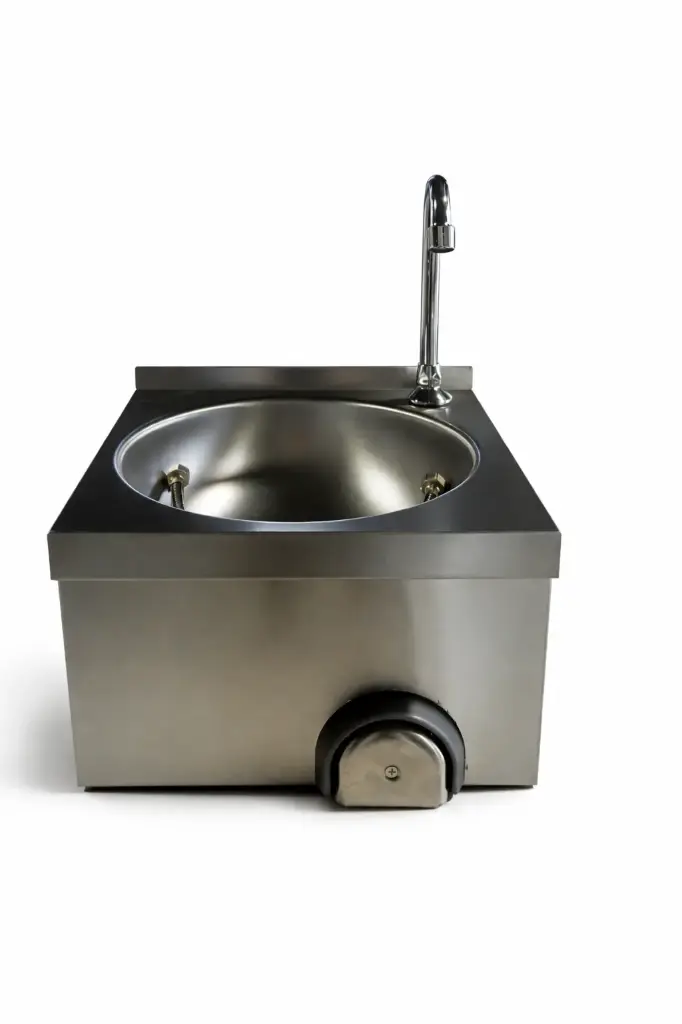 Lavamanos con accionamiento de rodilla